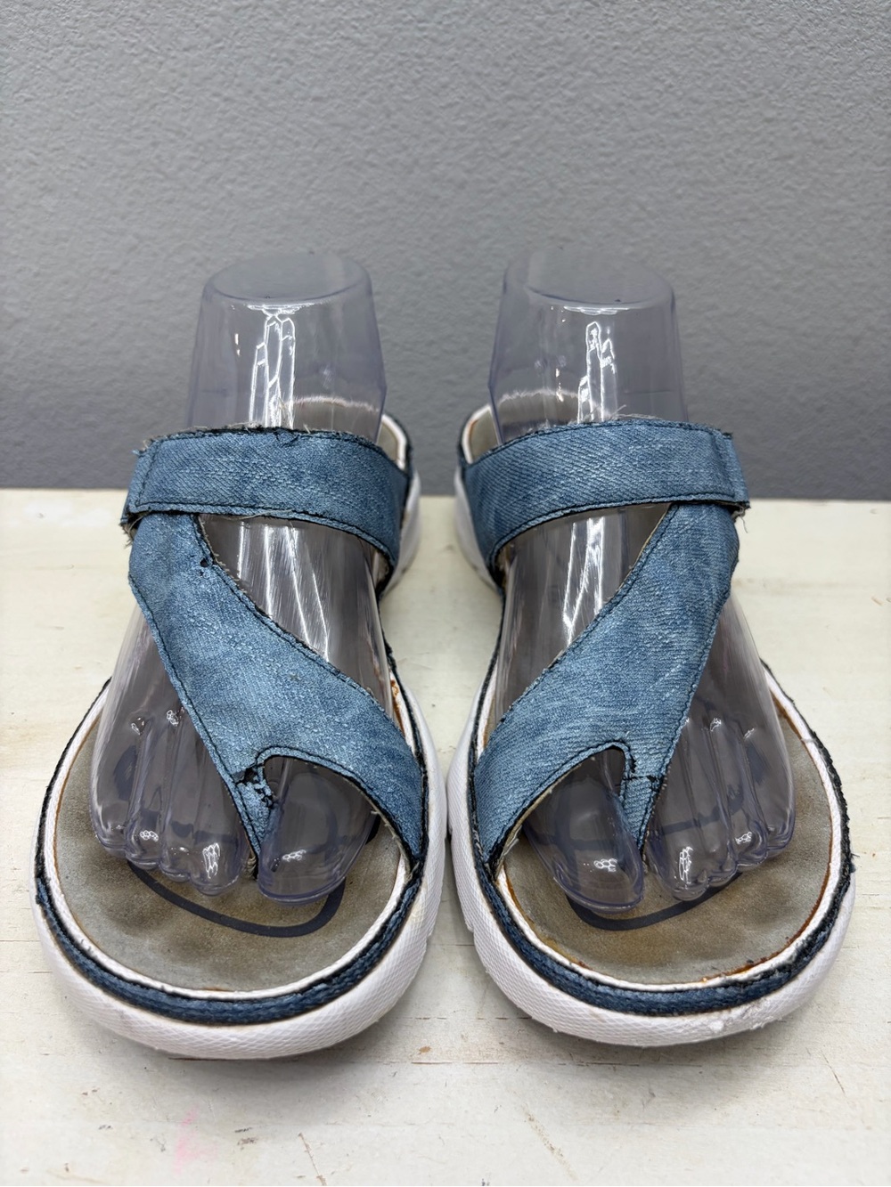 Allrounder By Mephisto Blue Tokara Sandals Size 10 - Picture 4 of 8